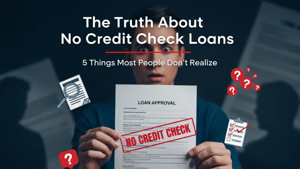 The Truth About No Credit Check Loans 5 Things Most People Don’t Realize